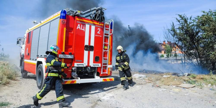 Автомобиль ВАЗ пострадал пожаре под Волгоградом